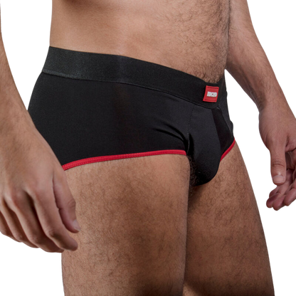 MACHO - MS24R BRIEF UNDERPANTS DARK RED XL - My naughty haven #