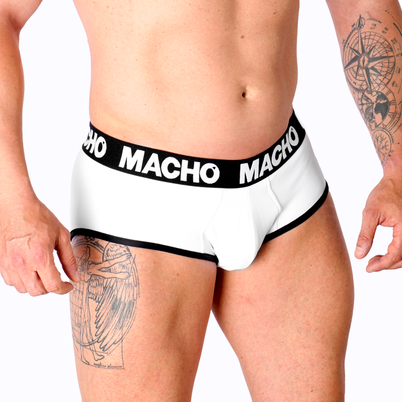 MACHO - MS30BL SLIP WHITE L - My naughty haven #