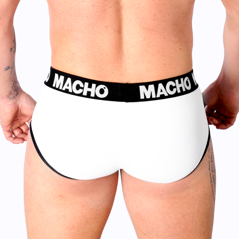 MACHO - MS30BL SLIP WHITE L - My naughty haven #