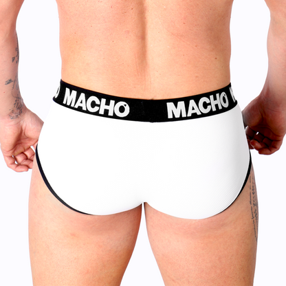 MACHO - MS30BL SLIP WHITE L - My naughty haven #
