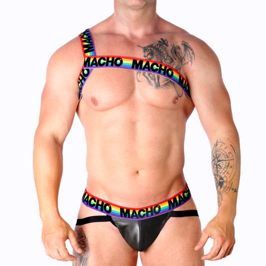 MACHO - ROMAN HARNESS YELLOW S/M - My naughty haven #