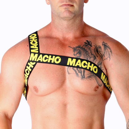MACHO - ROMAN HARNESS YELLOW S/M - My naughty haven #