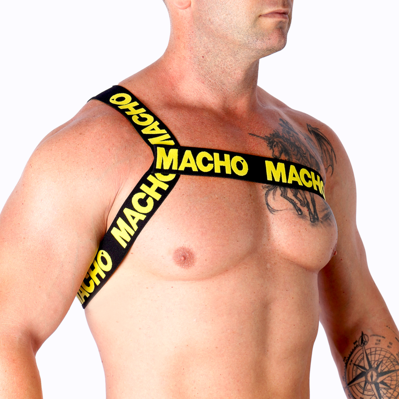 MACHO - ROMAN HARNESS YELLOW S/M - My naughty haven #