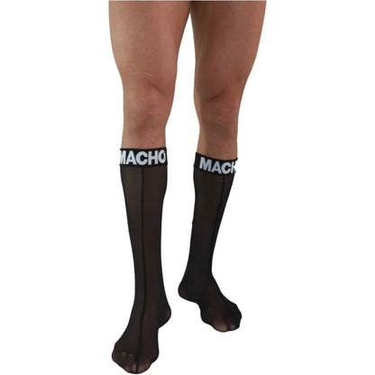 MACHO - THIN SOCKS ONE SIZE BLACK - My naughty haven #