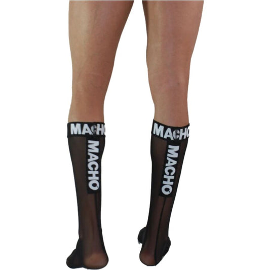 MACHO - THIN SOCKS ONE SIZE BLACK - My naughty haven #
