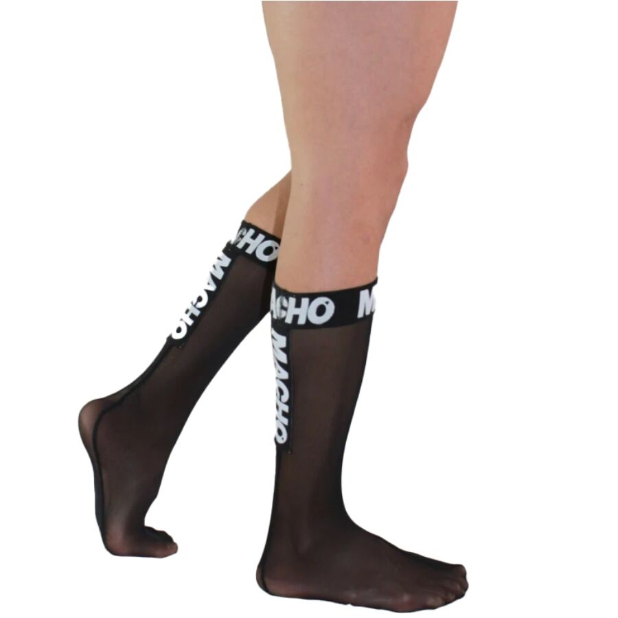 MACHO - THIN SOCKS ONE SIZE BLACK - My naughty haven #