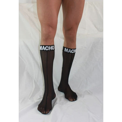 MACHO - THIN SOCKS ONE SIZE BLACK - My naughty haven #