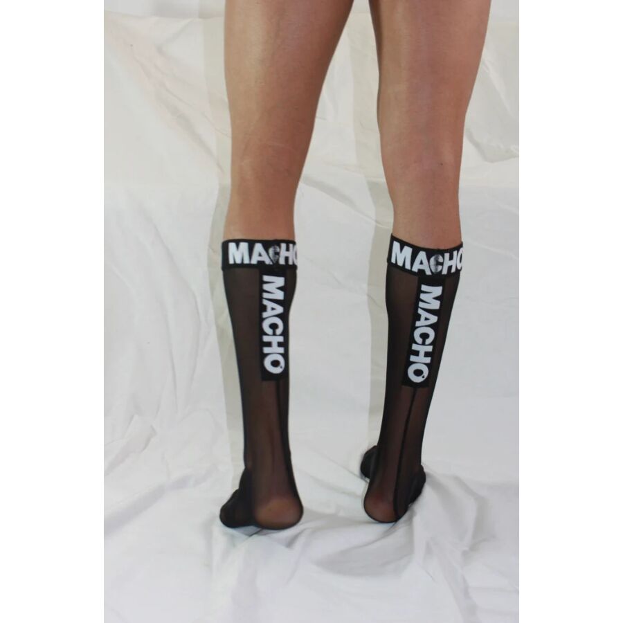 MACHO - THIN SOCKS ONE SIZE BLACK - My naughty haven #