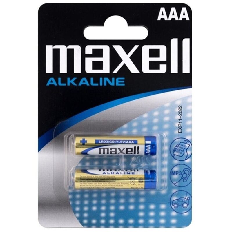 MAXELL - ALKALINE BATTERY AAA LR03 BLISTER * 2 - My naughty haven #