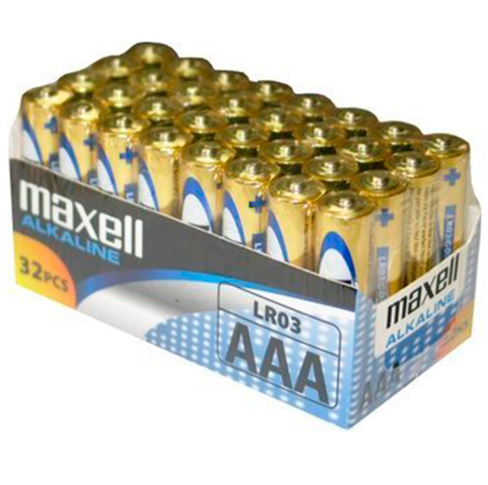 MAXELL - БАТЕРИИ AAA LR03 ПАКЕТ *32 UDS