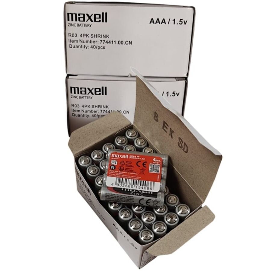 MAXELL - BATTERY SALINA MANGANESO AAA R03 RETRACTIL*4 - My naughty haven #