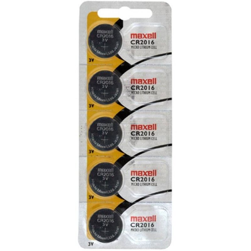 MAXELL - CR2016 3V LITHIUM BUTTON CELL BLISTER*5 - My naughty haven #