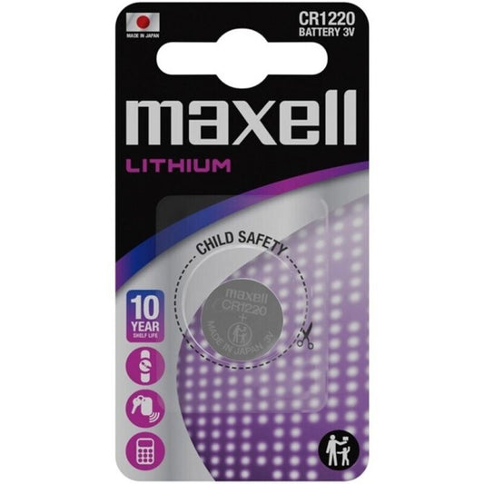 MAXELL - LITHIUM BUTTON BATTERY CR1220 3V BLISTER*1 - My naughty haven #