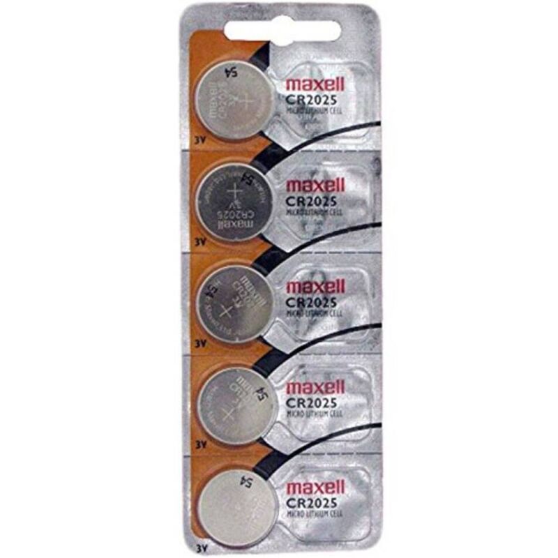 MAXELL - LITHIUM BUTTON BATTERY CR2025 3V BLISTER*5 - My naughty haven #