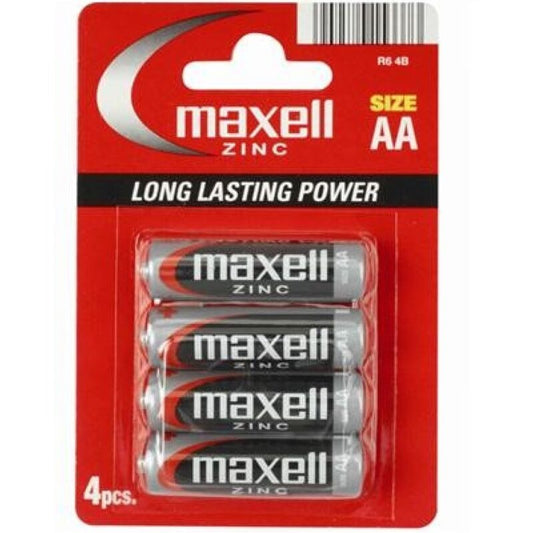 MAXELL - PILA SALINA MANGANESO AA R6 * 4 UNITS - My naughty haven #