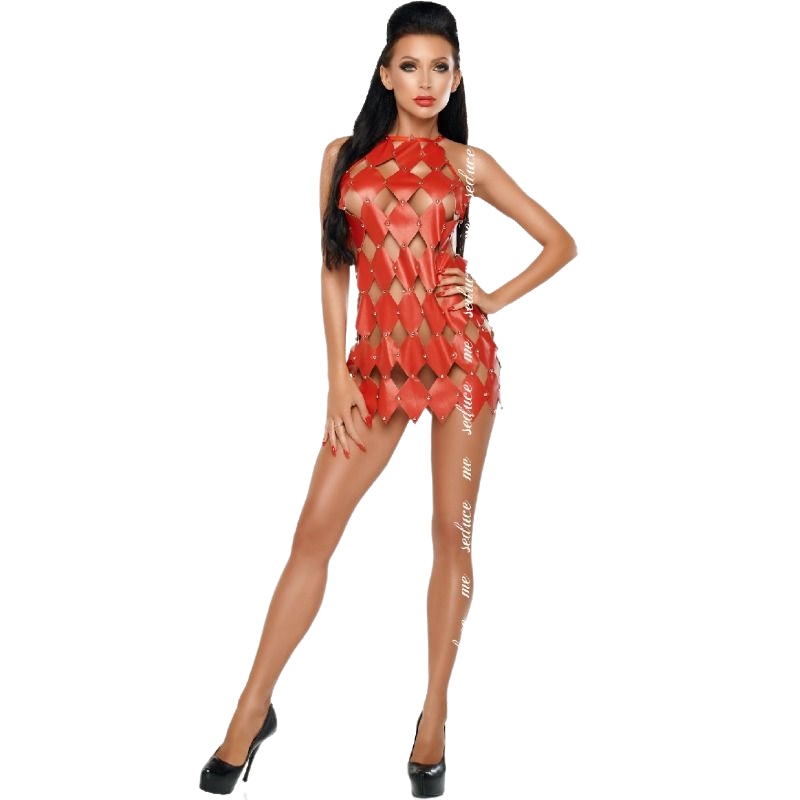 ME-SEDUCE - GWEN DRESS BARE BACK RED S/M - My naughty haven #