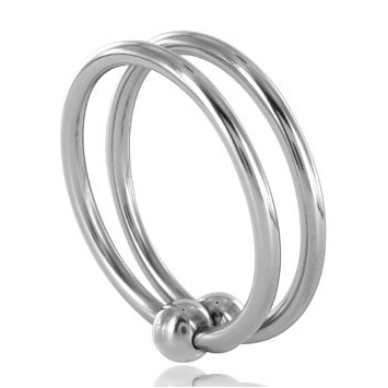 METAL HARD - DOUBLE GLANS RING 28MM - My naughty haven #