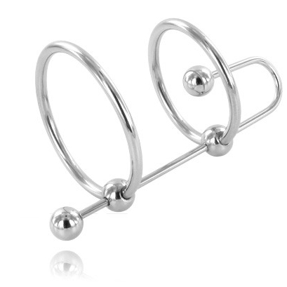 METAL HARD - EXTREME RING WITH URETHRAL STOP - My naughty haven #