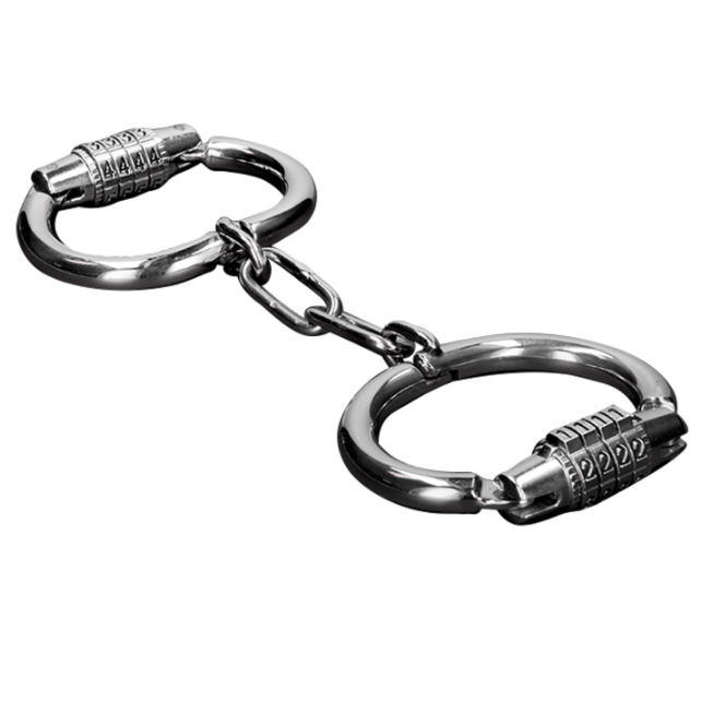 METAL HARD - HANDCUFFS WITH COMBINATION LOCK - My naughty haven #