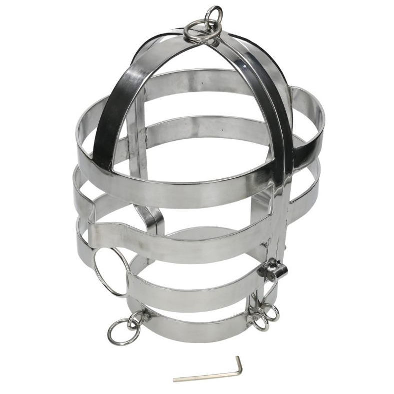 METAL HARD - MASK WITH STEEL NECKLACE - My naughty haven #
