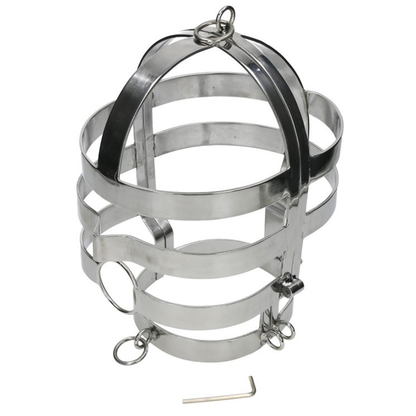 METAL HARD - MASK WITH STEEL NECKLACE - My naughty haven #