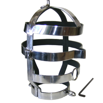 METAL HARD - MASK WITH STEEL NECKLACE - My naughty haven #