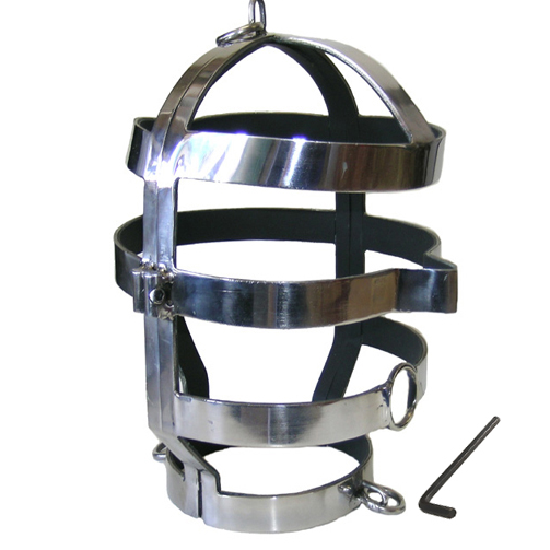 METAL HARD - MASK WITH STEEL NECKLACE - My naughty haven #