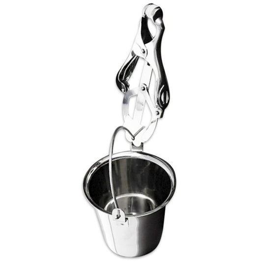 МЕТАЛНА ТВЪРДА СКОБА ЗА ЗЪРНА С РЕЗЕРВОАР