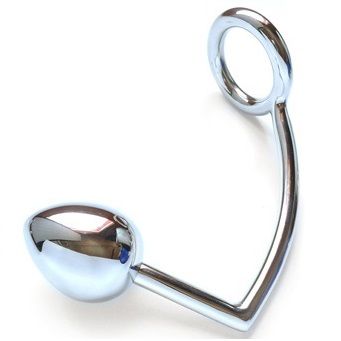 METAL HARD - RING WITH ANAL HOOK 45MM - My naughty haven #