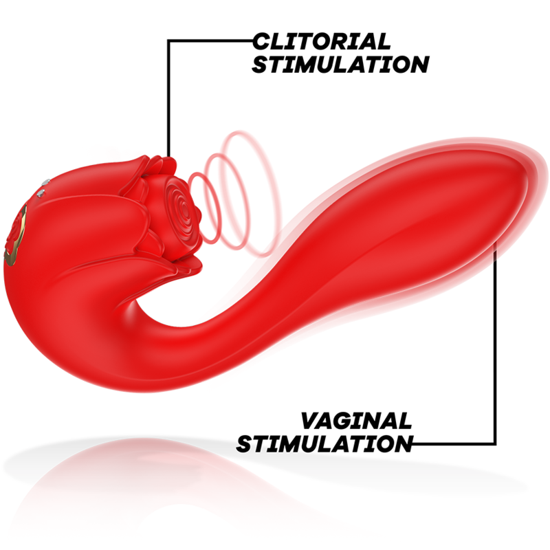 MIA - SELENA STIMULATOR VIBRATING + TAPPING RED - My naughty haven #