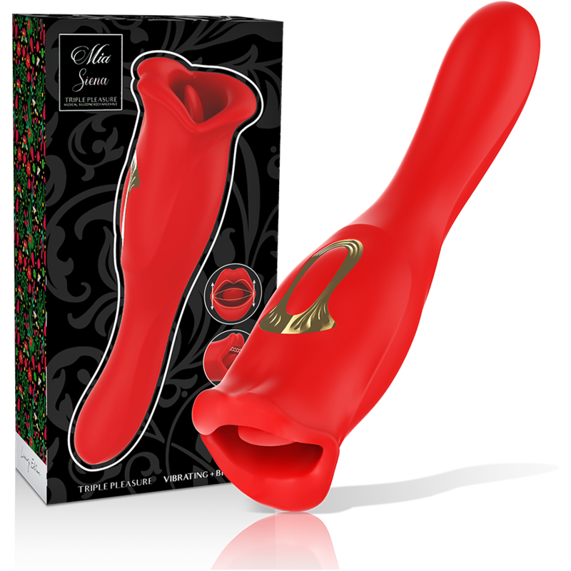 MIA - SIENA TRIPLE PLEASURE VIBRATING + BITING - My naughty haven #