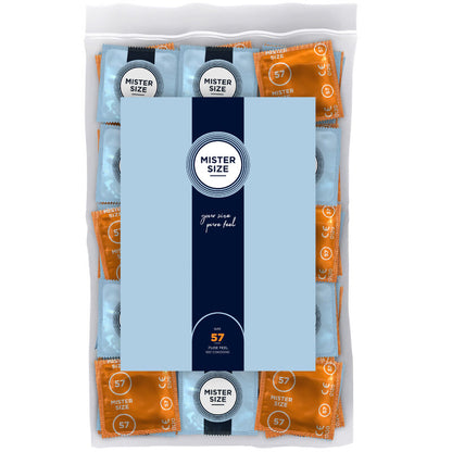 MISTER SIZE - CONDOM SIZE L 57 MM (100 UNITS) - My naughty haven #