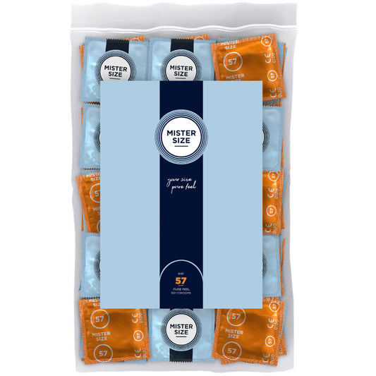 MISTER SIZE - CONDOM SIZE L 57 MM (100 UNITS) - My naughty haven #