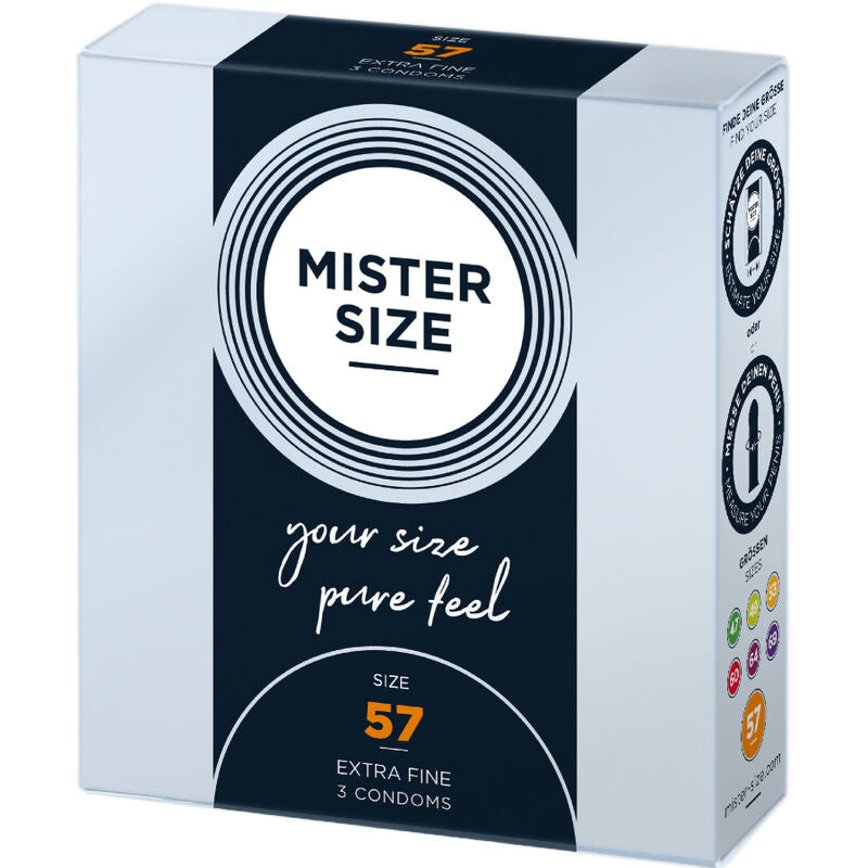 MISTER SIZE - CONDOM SIZE L 57 MM (3 UNITS) - My naughty haven #