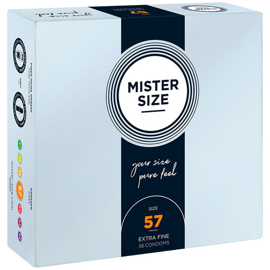 MISTER SIZE - CONDOM SIZE L 57 MM (36 UNITS) - My naughty haven #