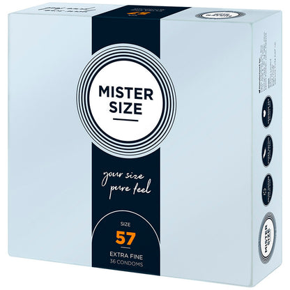 MISTER SIZE - CONDOM SIZE L 57 MM (36 UNITS) - My naughty haven #