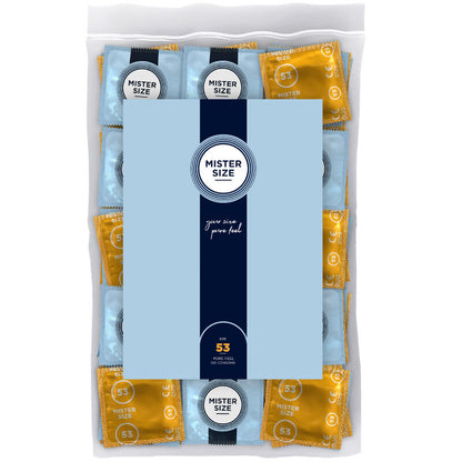 MISTER SIZE - CONDOM SIZE M 53 MM (100 UNITS) - My naughty haven #