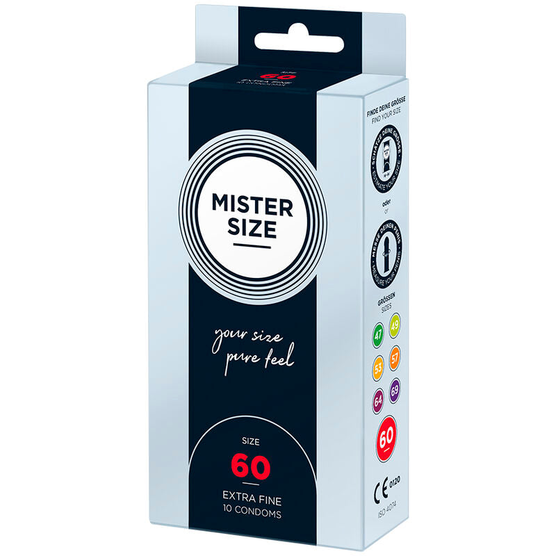 MISTER SIZE - CONDOM SIZE XL 60 MM (10 UNITS) - My naughty haven #