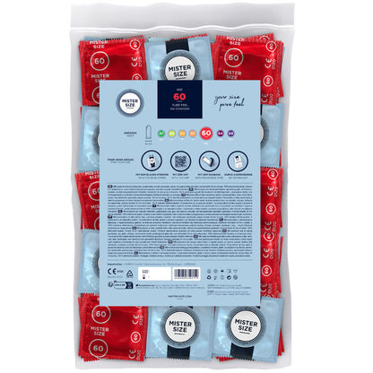 MISTER SIZE - CONDOM SIZE XL 60 MM (100 UNITS) - My naughty haven #