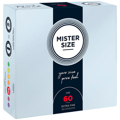 MISTER SIZE - CONDOM SIZE XL 60 MM (36 UNITS) - My naughty haven #