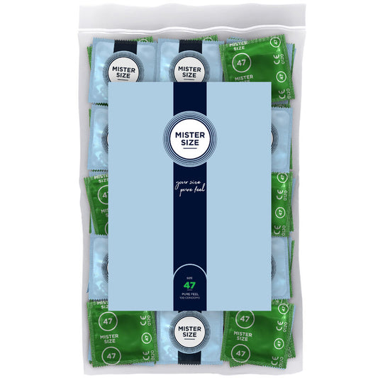 MISTER SIZE - CONDOM SIZE XS 47 MM (100 UNITS) - My naughty haven #