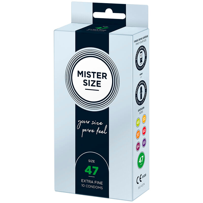 MISTER SIZE - CONDOMS SIZE XS 47 MM (10 UNITS) - My naughty haven #