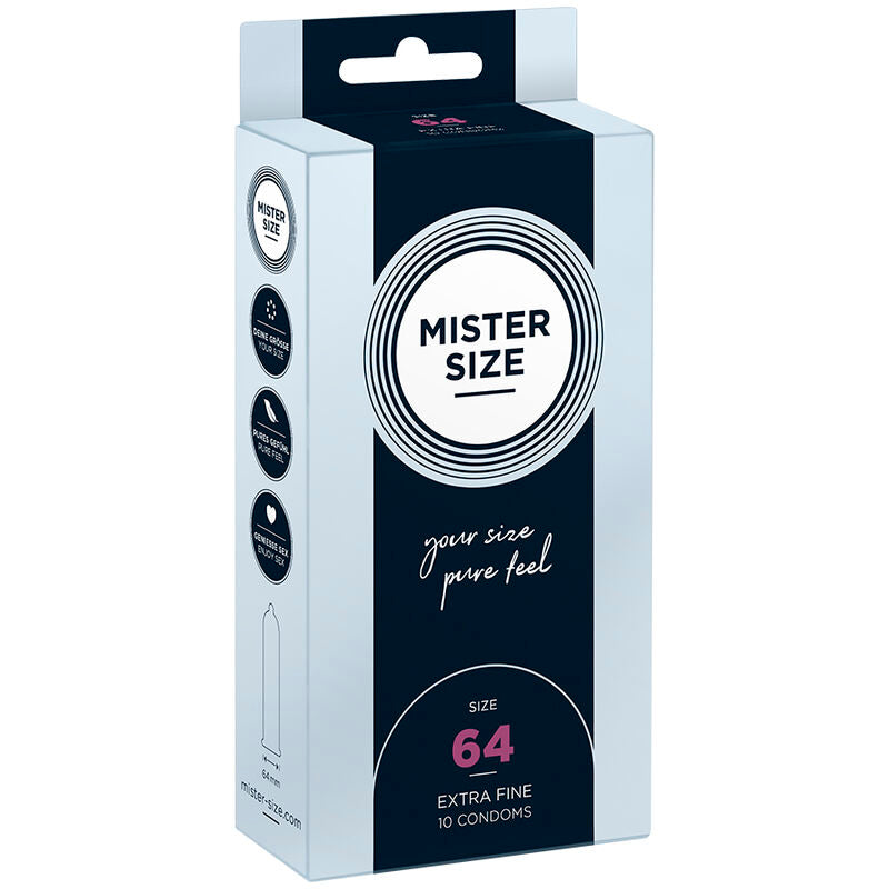 MISTER SIZE - CONDOMS SIZE XXL 64 MM (10 UNITS) - My naughty haven #