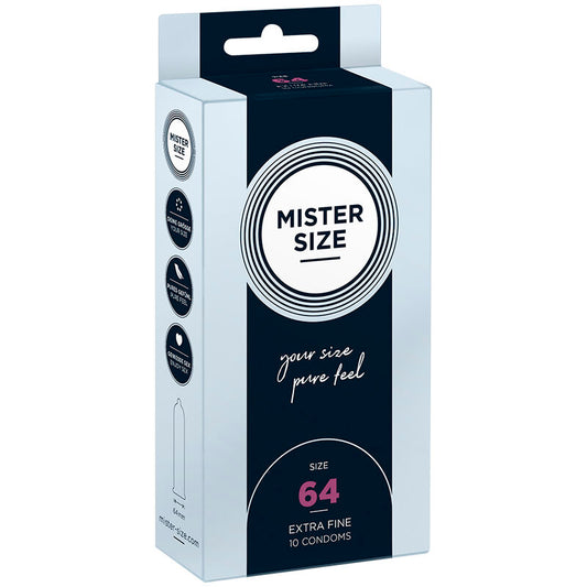 MISTER SIZE - CONDOMS SIZE XXL 64 MM (10 UNITS) - My naughty haven #