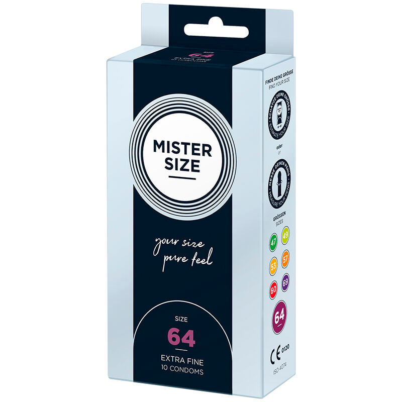 MISTER SIZE - CONDOMS SIZE XXL 64 MM (10 UNITS) - My naughty haven #
