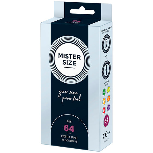 MISTER SIZE - CONDOMS SIZE XXL 64 MM (10 UNITS) - My naughty haven #