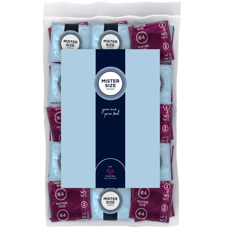 MISTER SIZE - CONDOMS SIZE XXL 64 MM (100 UNITS) - My naughty haven #