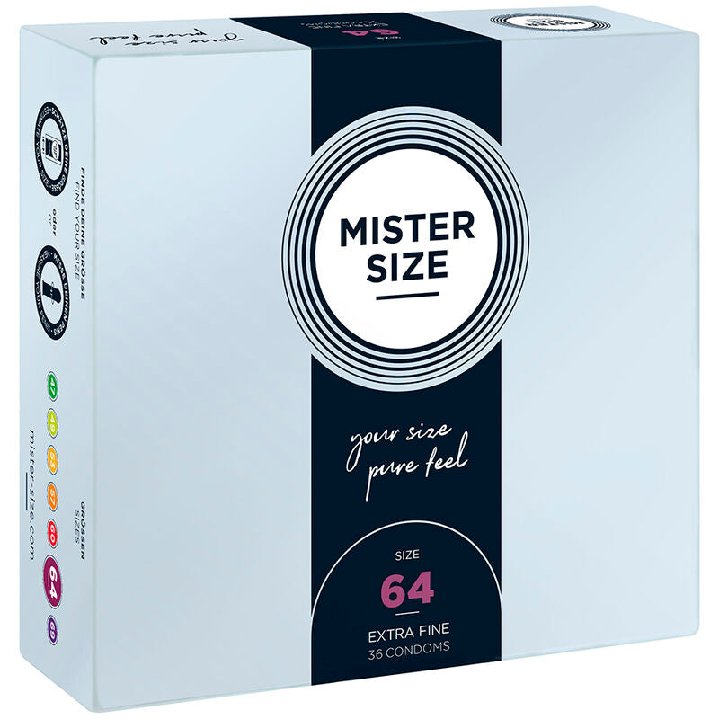 MISTER SIZE - CONDOMS SIZE XXL 64 MM (36 UNITS) - My naughty haven #