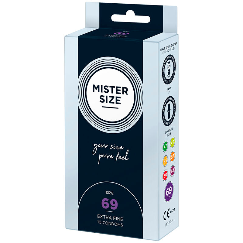 MISTER SIZE - CONDOMS SIZE XXXL 69 MM (10 UNITS) - My naughty haven #