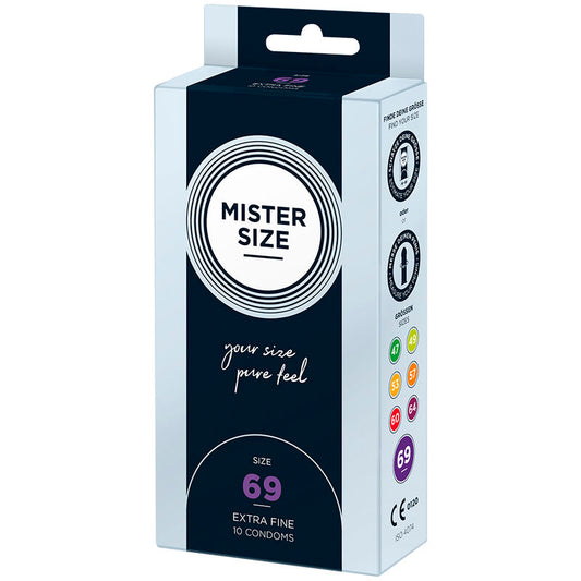 MISTER SIZE - CONDOMS SIZE XXXL 69 MM (10 UNITS) - My naughty haven #